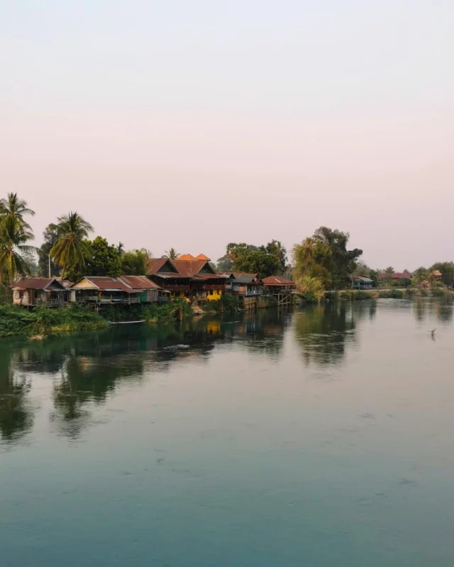 Une de nos destinations favorites du Laos : les 4000 îles. Un vrai petit coin de paradis sur le Mékong, parfait pour finir en beauté notre découverte du Laos. 🌴

Sur place on a logé à Don Khon, sur recommandation de copains. De toute façon Don Det n'est qu'à quelques coups de pédales puisque le pont relie les deux îles et qu'on peut s'y balader à vélo.

4 recos aux 4000 îles : 
🏡 Kongsak Guest House, grande chambre climatisée à 14€ la nuit. 
🍜 Emily's noodle : notre cantine préférée de l'île, on y a passé notre vie ahah 
🐬 Aller voir la frontière cambodgienne au sud de Don Khon 
🌅 Boire une bière devant l'incroyable coucher de soleil, tous les soirs, sur le pont qui relie les deux îles. 

#dondet #donkhon #4000islands #4000iles #laos #tourdumonde #tdm #voyage #voyages #travelcouple